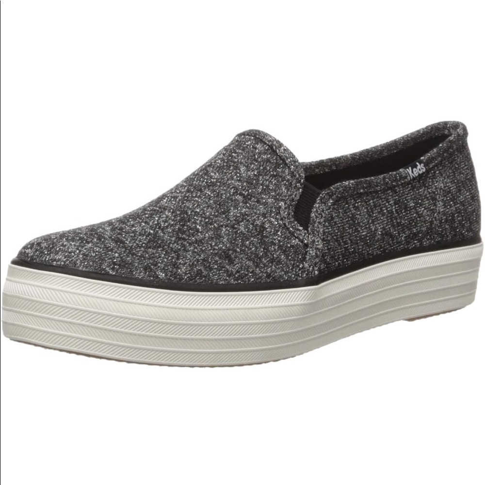 Keds Triple Decker Sparkle Jersey Sneaker - 7